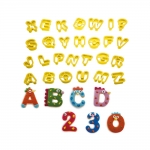 (WH) Комплект кутери Букви и цифри Decora - 2x1,6H см - 3бр