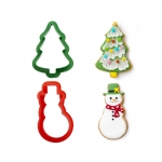 Комплект кутери - Коледно дърво и снежен човек Decora CHRISTMAS