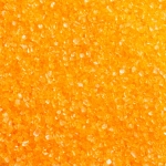 Цветни захарни кристали оранжево 100гр Decora