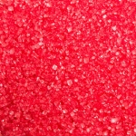 Цветни захарни кристали червено 100гр Decora